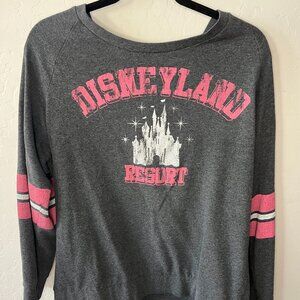 Women's Long Sleeve Vintage Disneyland Jersey Shirt Size L